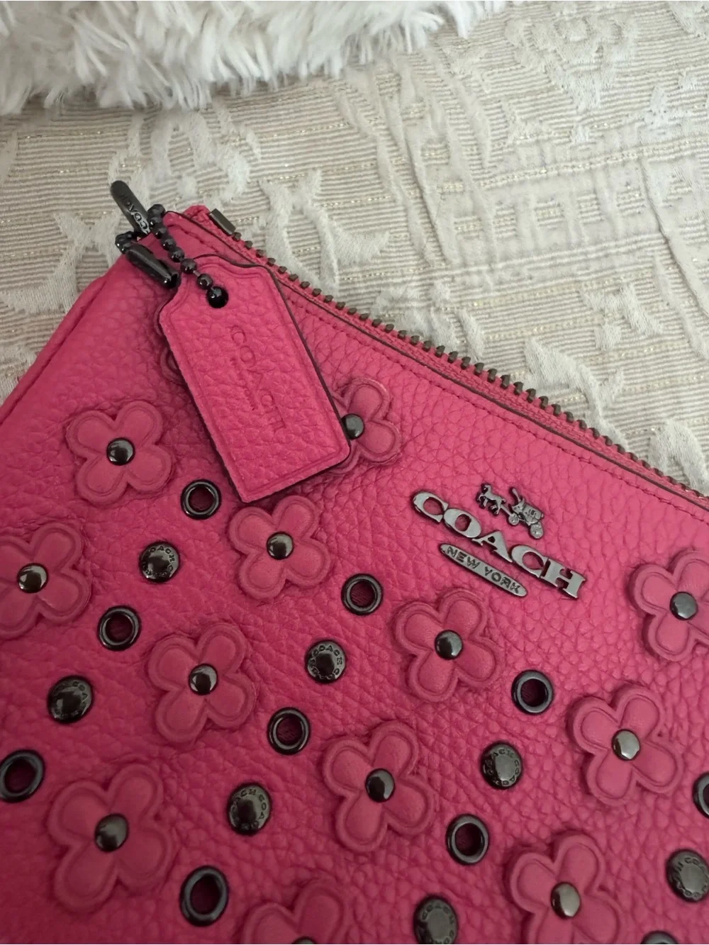 COACH Hot Pink Nolita with Grommets Includes Tags!